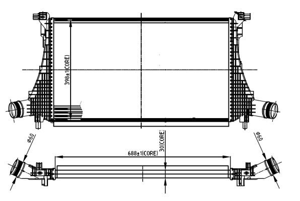 NRF Ladeluftkühler 309059 für VW