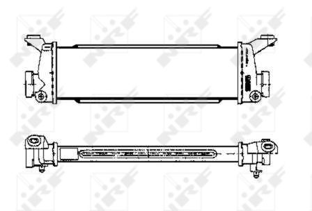 Ladeluftkühler 396 mm - 115 mm NRF für u.a. MERCEDES-BENZ VANEO - Bild 7
