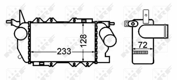 NRF 30309 Ladeluftkühler LLK Turbokühler Kühler für Opel - Bild 5