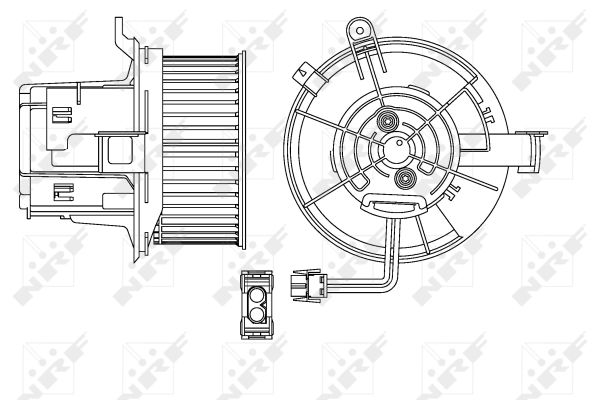 Nrf Innenraumgebläse [Hersteller-Nr. 34154] für Mercedes-Benz - Bild 5