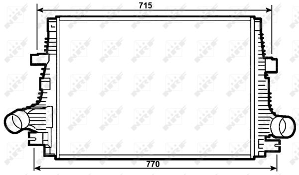 Ladeluftkühler 30284 NRF für ALFA ROMEO BRERA SPIDER 159 159 Sportwagon - Bild 7