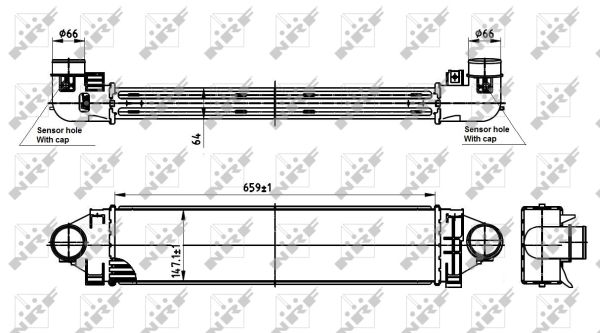 Intercooler – Luftkühler 30304 NRF für FORD LAND ROVER AUDI - Bild 8