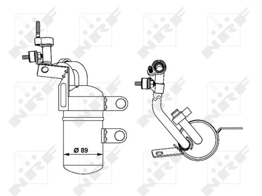 NRF Trockner, Klimaanlage EASY FIT 33290 für Ford MAZDA