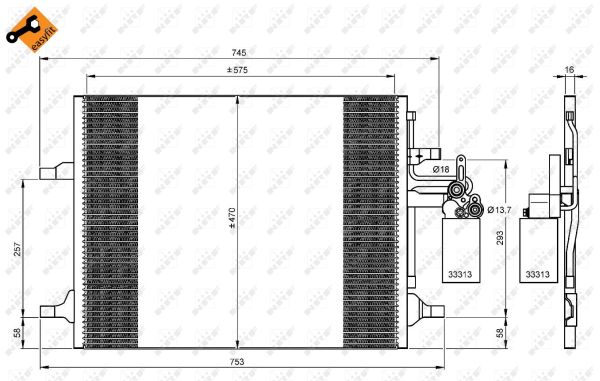 Nrf Kondensator, Klimaanlage 35930 - Bild 6