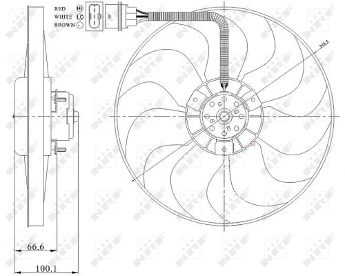 Nrf Lüfter, Motorkühlung 47204 Für Vw Audi