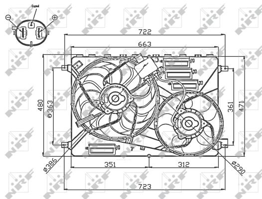 Nrf Lüfter, Motorkühlung [Hersteller-Nr. 47756] für Land Rover - Bild 7