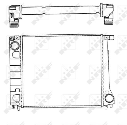 Kühler Motorkühlung Kühlrippen gelötet 440 - 327 mm Alu NRF für u.a. BMW 3er - Bild 10