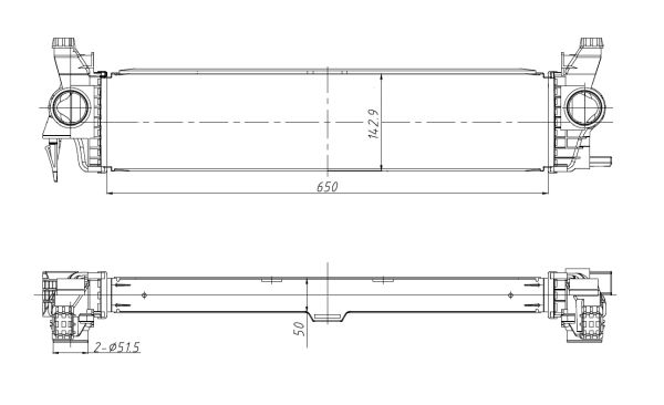 Ladeluftkühler 309383 NRF für MERCEDES-BENZ VITO Kasten VITO Mixto VITO Tourer - Bild 9