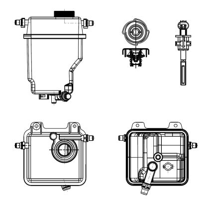 NRF Ausgleichsbehälter, Kühlmittel 454036 für BMW LAND ROVER