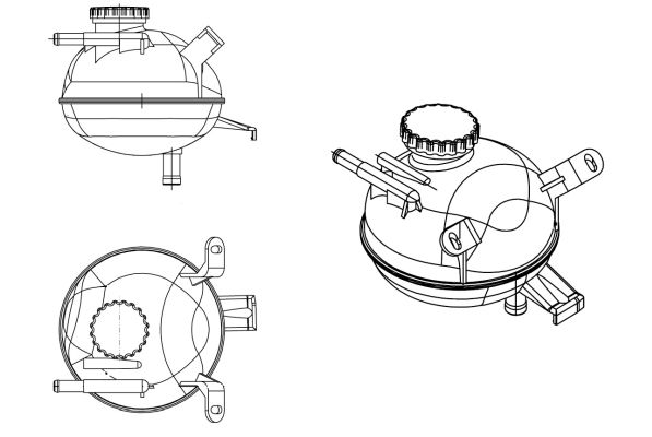 NRF Ausgleichsbehälter, Kühlmittel 454084 für Vaughall GM CHEVROLET
