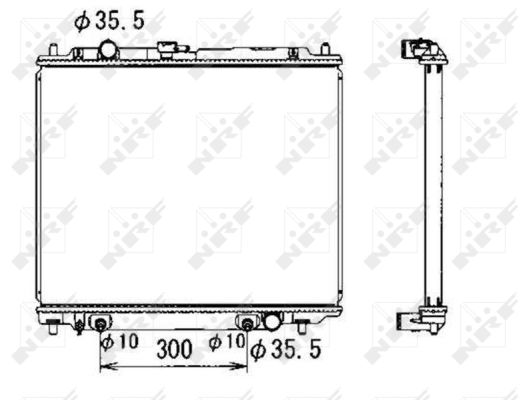 Kühler Motor Kühlrippen gelötet 588 - 500 mm Alu NRF für MITSUBISHI PAJERO - Bild 10
