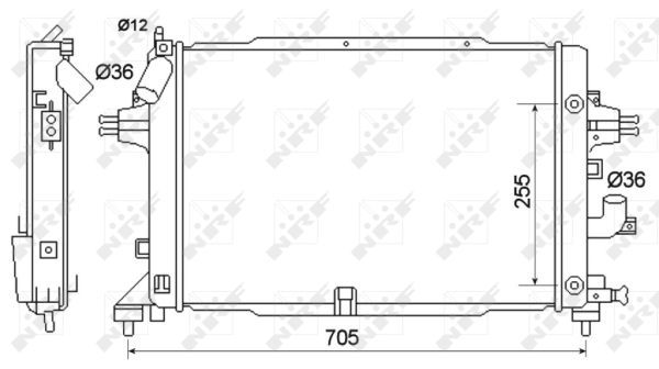 Für NRF 53145 RADIATOR - Bild 8