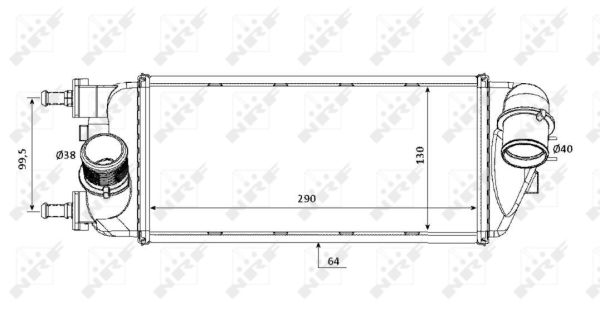 Intercooler – Luftkühler 30183 NRF für FIAT 500 C 500 PANDA PANDA VAN - Bild 8