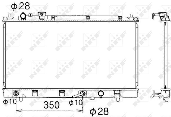 Nrf Kühler, Motorkühlung [Hersteller-Nr. 53340] für Mazda - Bild 8