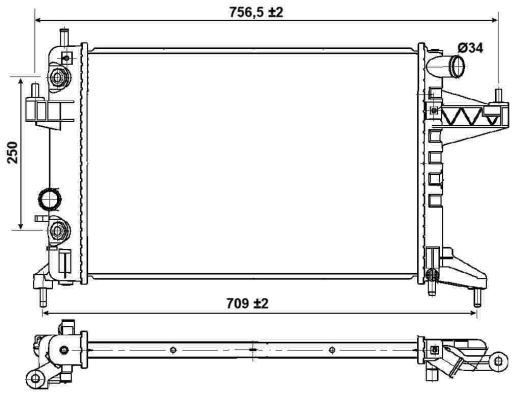 Für NRF 53035 RADIATOR - Bild 9