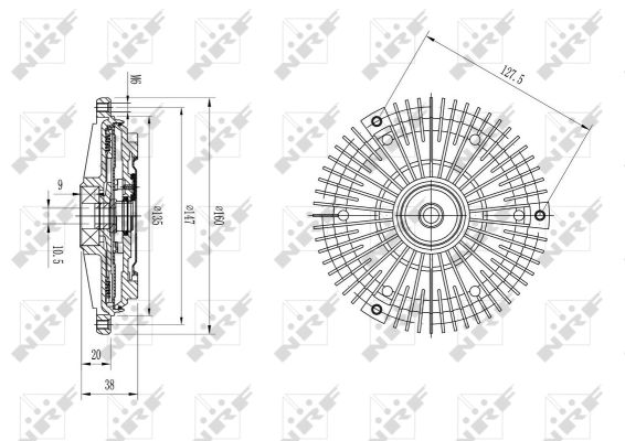 Nrf Kupplung, Kühlerlüfter [Hersteller-Nr. 49649] für Opel - Bild 9