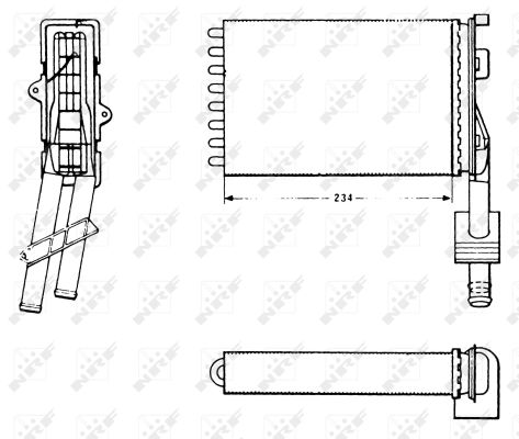 Nrf Wärmetauscher, Innenraumheizung 58620 - Bild 6
