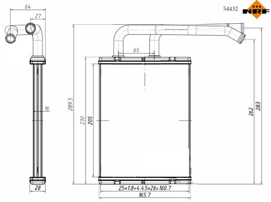 Wärmetauscher, Innenraumheizung 54432 NRF für MAZDA 6 Hatchback 6 Stufenheck - Bild 7
