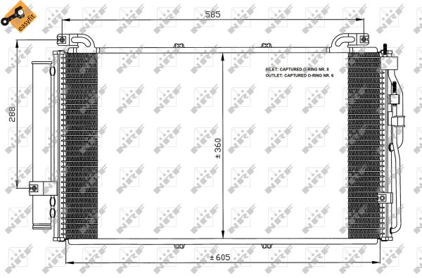 Kondensator, Klimaanlage 35477 NRF für HYUNDAI MATRIX - Bild 9