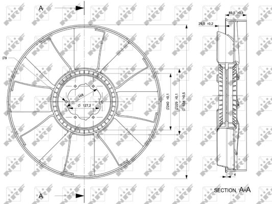 NRF Lüfterrad, Motorkühlung 49823 für DAF