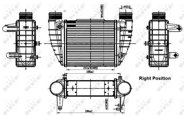Für NRF 30252 INTERCOOLER / CHARGER - Bild 7