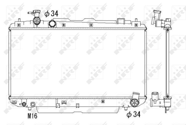 Nrf Kühler, Motorkühlung [Hersteller-Nr. 53324] für Toyota - Bild 7