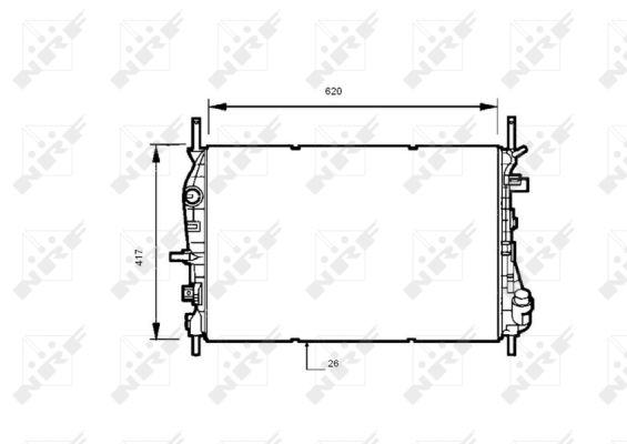 Für NRF 53741 RADIATOR - Bild 9