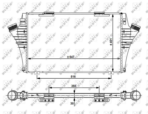 Ladeluftkühler 30480 NRF für SAAB OPEL - Bild 6