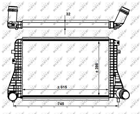 NRF Ladeluftkühler 30915 für VW