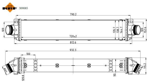 NRF 309085 Ladeluftkühler LLK Turbokühler Kühler für Audi - Bild 6