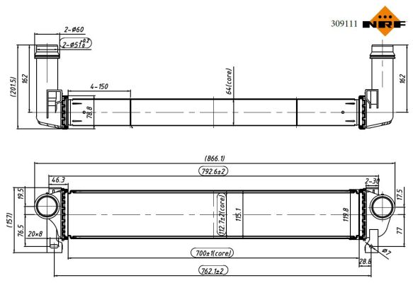 Für NRF 309111 INTERCOOLER - Bild 9