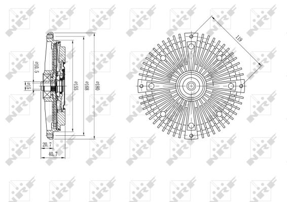Für NRF 49588 FAN CLUTCH - Bild 8