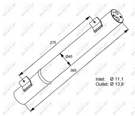 NRF Trockner, Klimaanlage EASY FIT 33282 für Mercedes