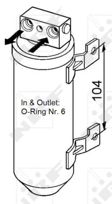 NRF Trockner, Klimaanlage EASY FIT 33053 für Vaughall Opel