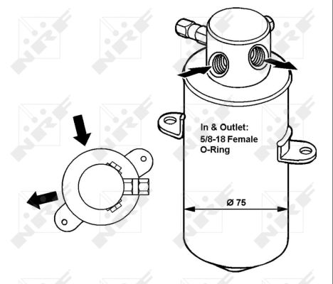 NRF Trockner, Klimaanlage EASY FIT 33165 für Mercedes