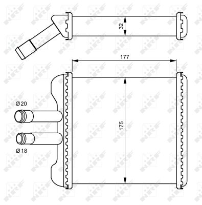 Für NRF 54237 HEAT EXCHANGER, INTERIOR HEATING - Bild 10