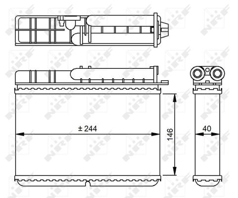 Heizung Kühlrippen gelötet 54307 NRF für BMW 5 5 Touring 7 - Bild 7