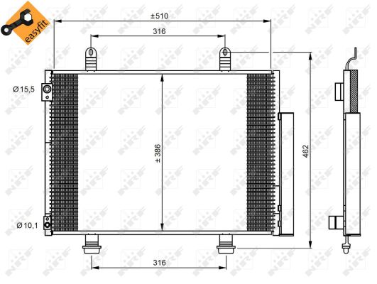 Kondensator, Klimaanlage 35944 NRF für SUZUKI SWIFT IV - Bild 10