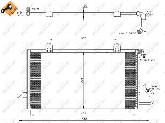 Nrf Klimakondensator Audi 80 Cabriolet 1,9 - Bild 8