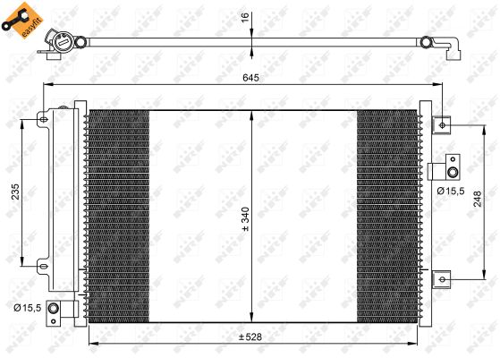 Nrf Klimakondensator + Trockner Fiat Multipla 1,9 - Bild 7