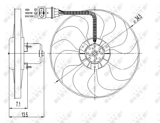 Nrf Lüfter, Motorkühlung 47397 Für Vw