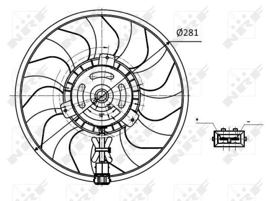 Für NRF 47418 Fan, radiator - Bild 10
