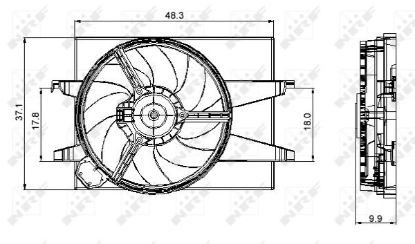 NRF Lüfter, Motorkühlung 47006 für Ford MAZDA