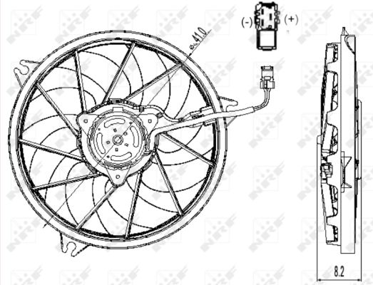 Nrf K?Hlerl?Fter Peugeot 206 47323 - Bild 8