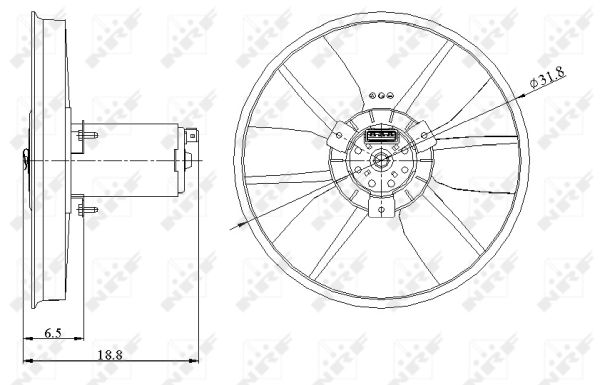 NRF Lüfter, Motorkühlung 47401 für VW