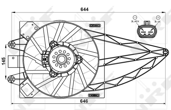 NRF Lüfter, Motorkühlung 47541 für Fiat