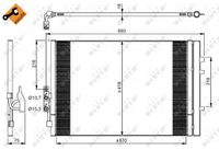 NRF Kondensator, Klimaanlage "EASY FIT", Art.-Nr. 350035