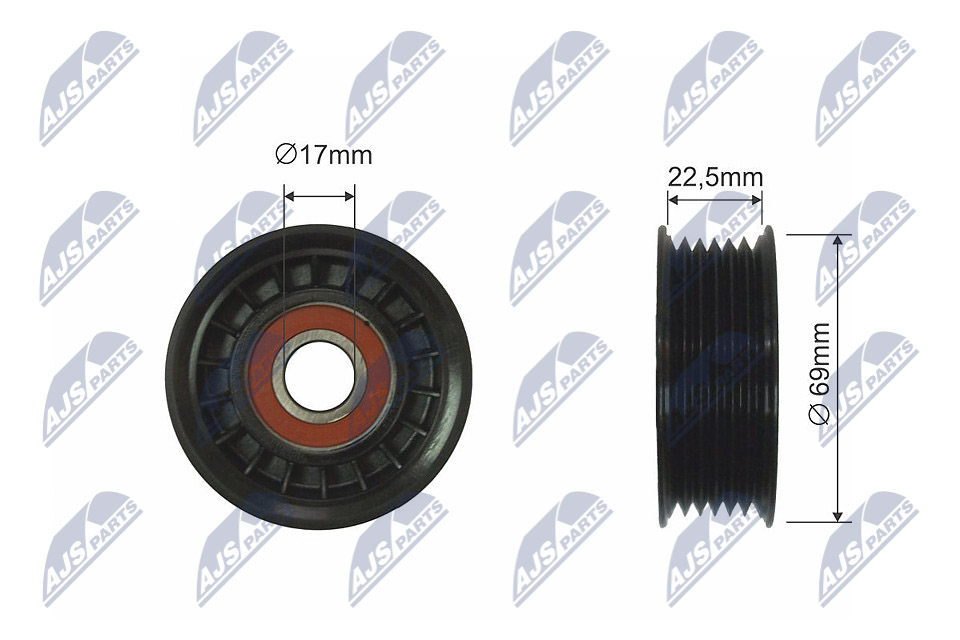 NTY Riemenspanner, Keilrippenriemen rnkfr026 für Ford