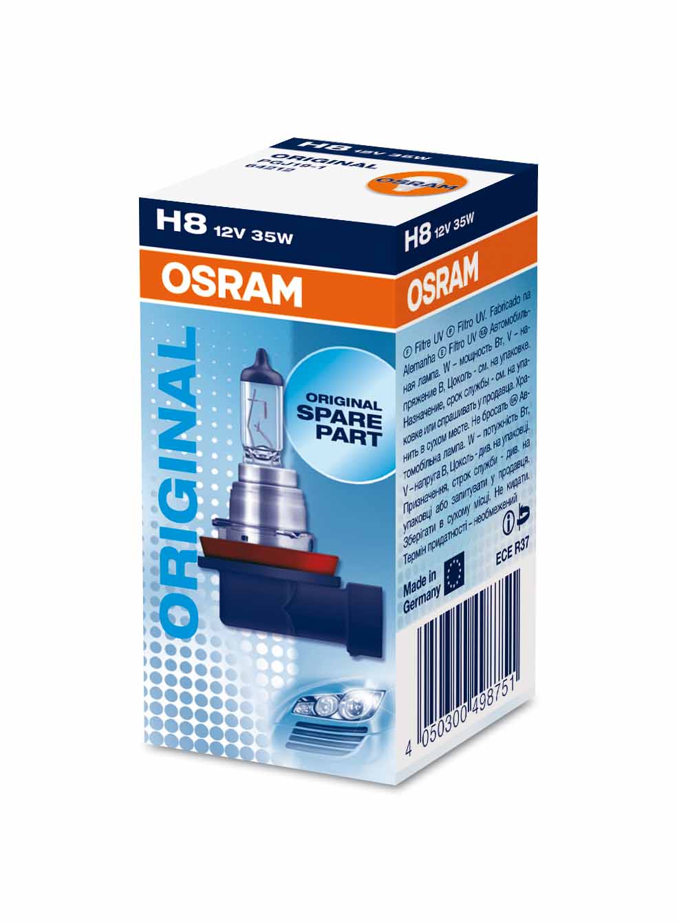 OSRAM Glühlampe, Park-/Positionsleuchte H8 Original 35W (1 Stk.) 64212