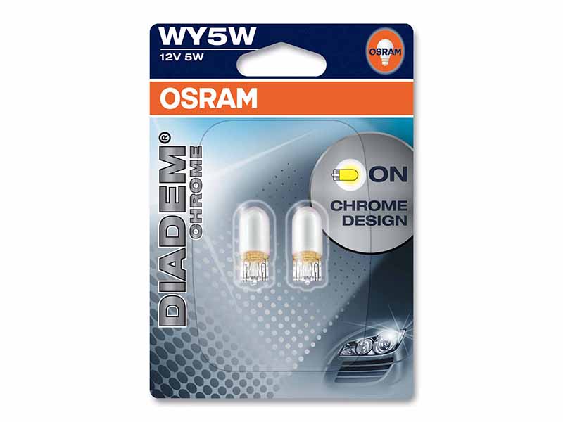 OSRAM Glühlampe, Blinkleuchte WY5W Diadem® Chrome 5W (2 Stk.) 2827dc02b